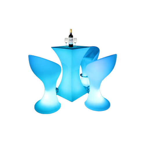 LED發光雞尾酒桌七彩變色清吧酒吧桌椅遙控戶外防水迷你移動吧台