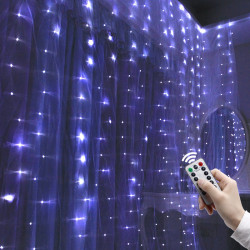 發光滿天星星銅線窗簾冰條LED彩燈串室內房間氛圍感裝飾布置用品