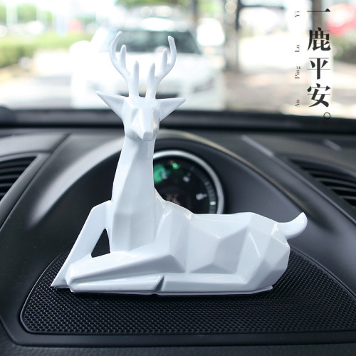 一路平安擺件一鹿平安車用個性創意汽車用品車內飾品擺件R-1531