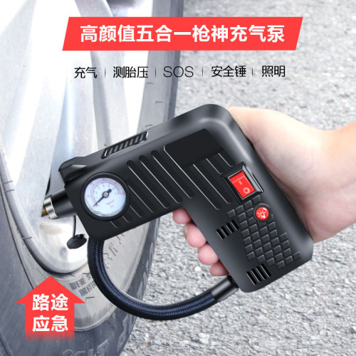 汽車用品  多功能車用充氣泵線長3米 電動12V可攜式充氣泵YX-301