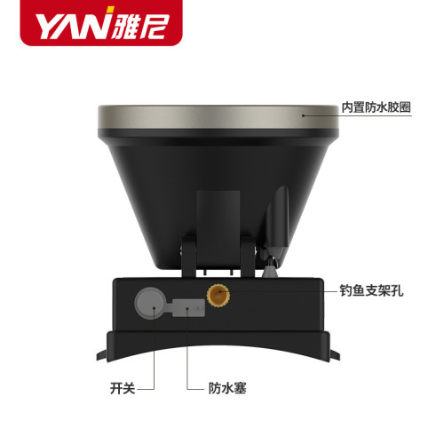 雅尼725X頭燈led強光充電超亮超長續航戶外頭戴式手電筒鋰電礦燈
