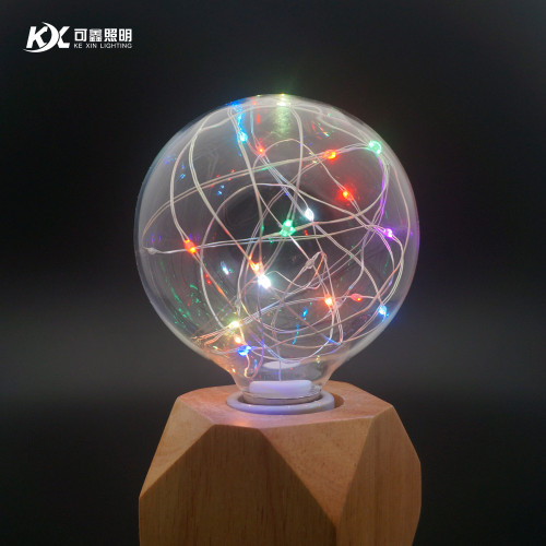 LED玻璃銅線燈泡G95 E27  2.4M24燈節日喜慶聖誕裝飾燈