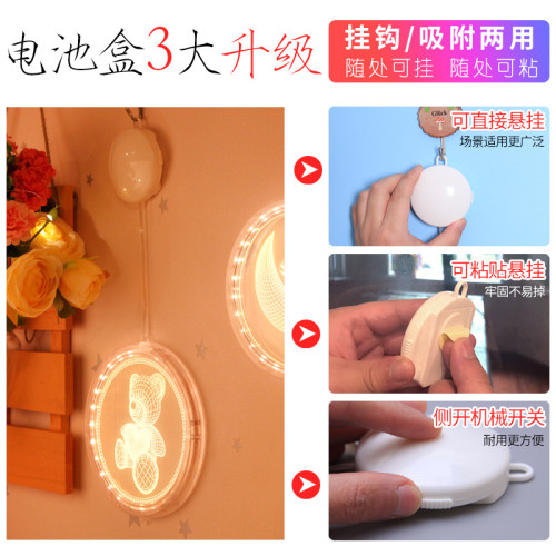 霓虹獨角獸吸盤LED彩燈掛件生日氛圍裝飾室內櫥窗布置燈牌掛飾