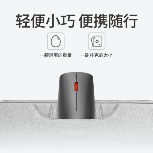 聯想thinkplus T60X無線藍牙雙模滑鼠智能休眠人體工學辦公2.4G鼠