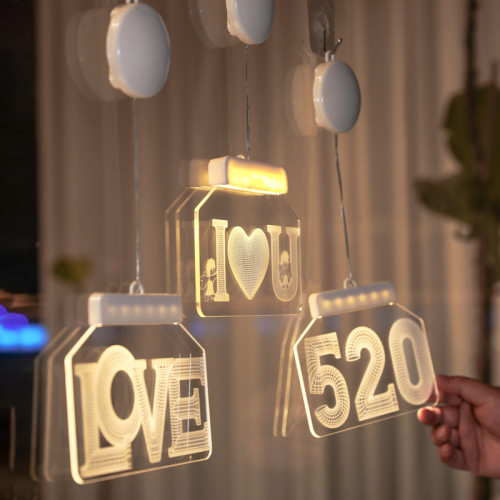 發光LOVE數字母LED彩燈520七夕情人節氛圍室內房間裝飾布置掛件