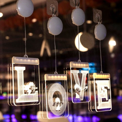 發光LOVE數字母LED彩燈520七夕情人節氛圍室內房間裝飾布置掛件