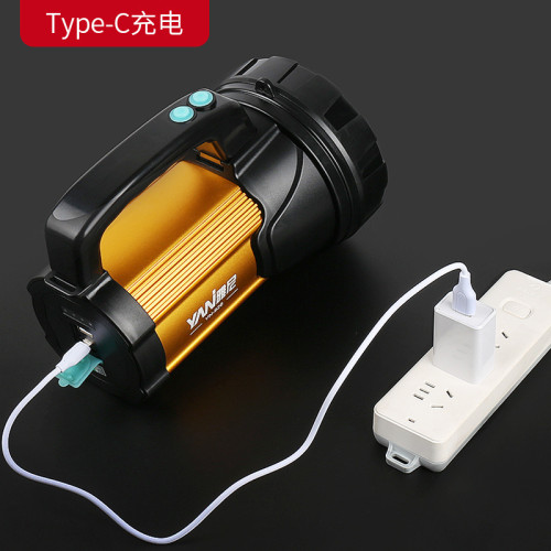 雅尼926手電筒強光充電戶外超亮手提LED探照燈遠程大功率超長續航