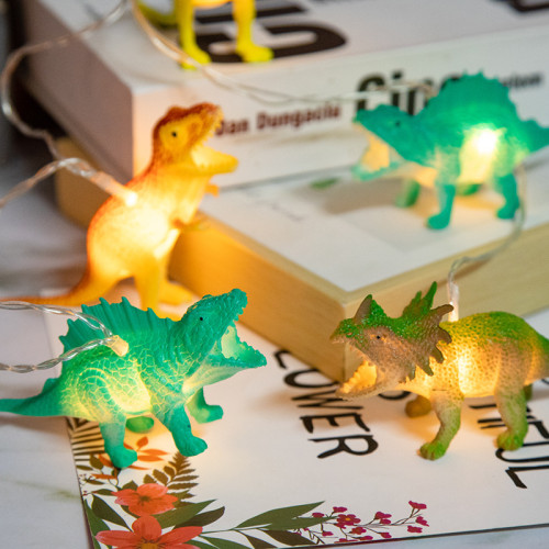 新品led恐龍燈串兒童房間卡通裝飾玩具燈幼兒園活動氣氛布置