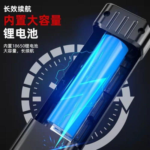 新款強光手電筒COB側燈戶外可攜式可充電led迷你超亮遠射