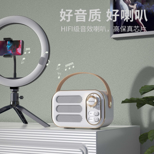 2025新款DW13復古新潮藍牙音響個性創意禮品無線迷你可攜式音箱車用