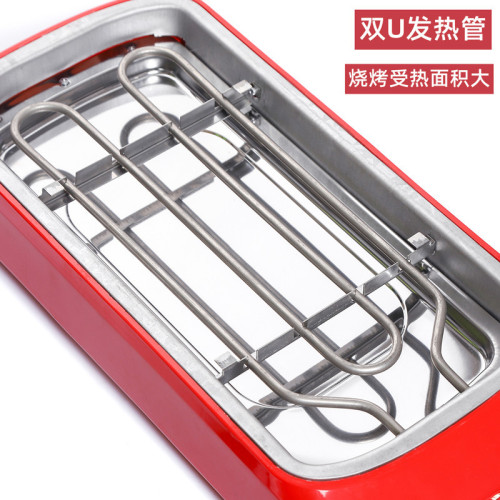 家用電燒烤爐 多功能不沾煎烤兩用電燒烤架電烤盤烤串