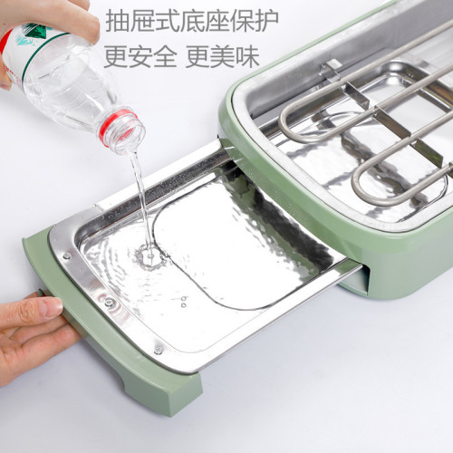 家用電燒烤爐 多功能不沾煎烤兩用電燒烤架電烤盤烤串