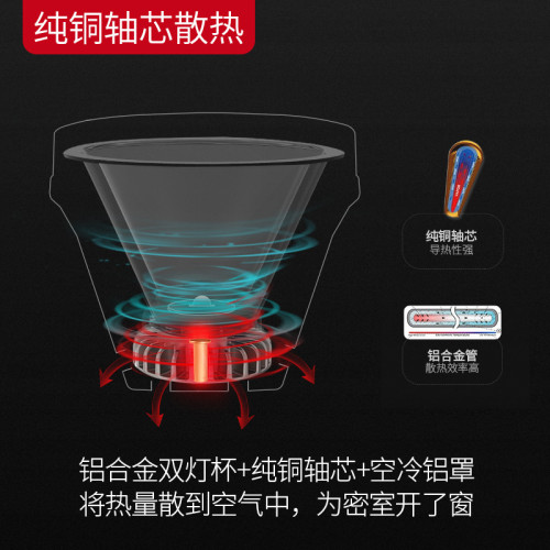 雅尼736F頭燈強光充電超亮頭戴式手電筒鋰電超長續航戶外照明礦燈