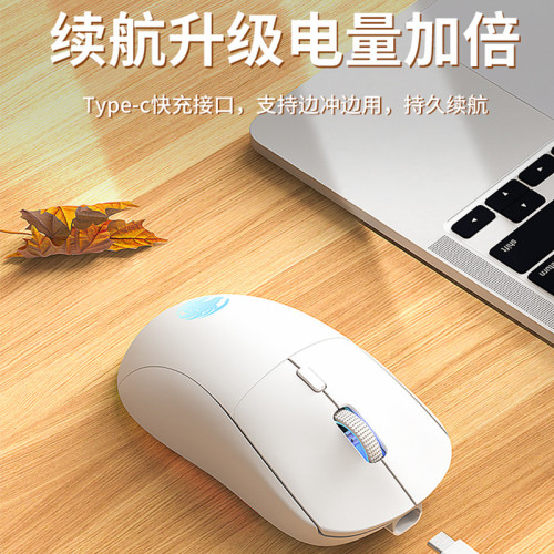 前行者G301無線藍牙雙模遊戯滑鼠可充電款靜音辦公電競專用