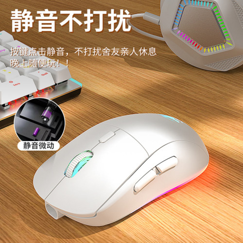 前行者G301無線藍牙雙模遊戯滑鼠可充電款靜音辦公電競專用