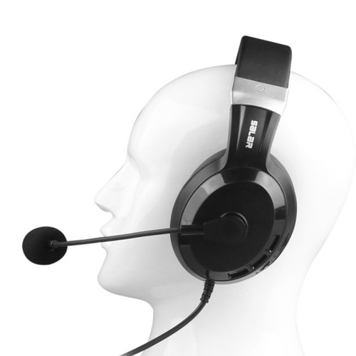 Salar/聲籟 頭戴式耳機桌上型機電腦英語聽力考試人機對話耳麥降噪