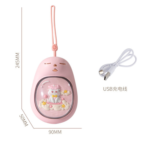 獨角獸暖手寶充電可攜式USB電暖寶七彩迷你暖手寶可愛萌寵暖寶寶