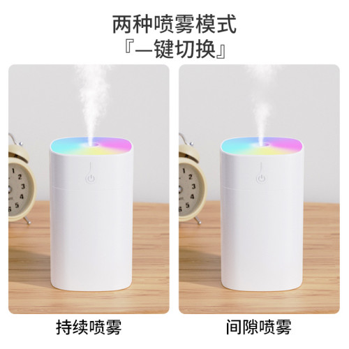 新款小方炫彩杯加溼器USB靜音香薰加溼器家用桌面車用空氣淨化器