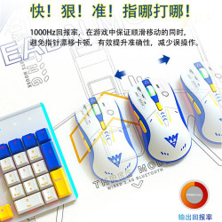 牧馬人M6無線雙模遊戯滑鼠競技電競滑鼠簡單小巧LED燈效持久續航