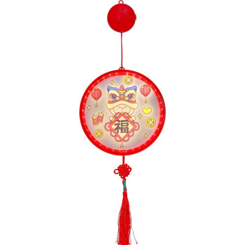 2025春節發光新年快樂結掛件蛇年氛圍裝飾布置亞克力年貨