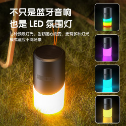 無線藍牙音箱帶RGB燈戶外可攜式小音響氛圍燈TWS互聯可插卡