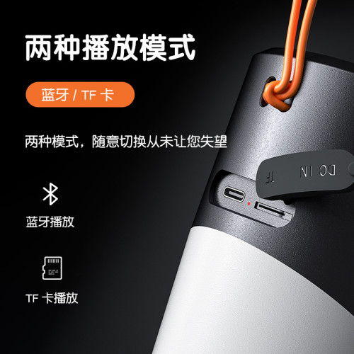 無線藍牙音箱帶RGB燈戶外可攜式小音響氛圍燈TWS互聯可插卡