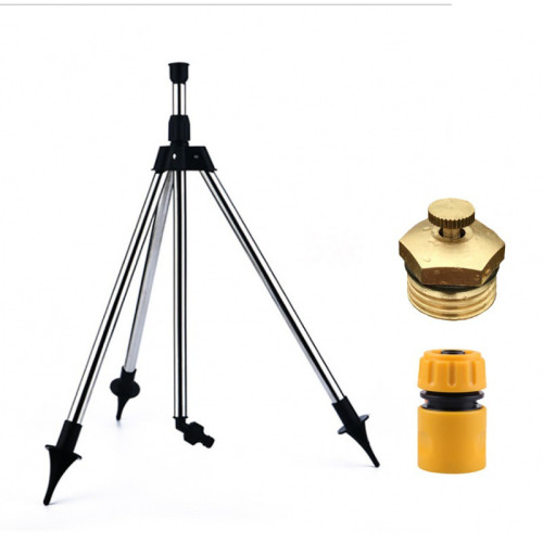 園林360°旋料澆花綠化噴 伸縮式三腳架噴灑器鋅合金灌溉噴頭灑水