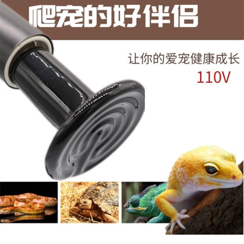 美規遠紅外爬寵紅外陶瓷加熱燈110v爬蟲燈保溫燈蜥蜴爬寵燈保暖燈