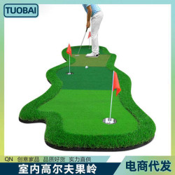 室內高爾夫果嶺髮燒友推桿練習器 1*4米練習墊推桿練習毯golf球墊