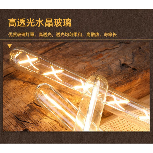 led節能燈仿鎢絲燈復古款E27螺口創意護眼暖光燈超亮無頻閃T300
