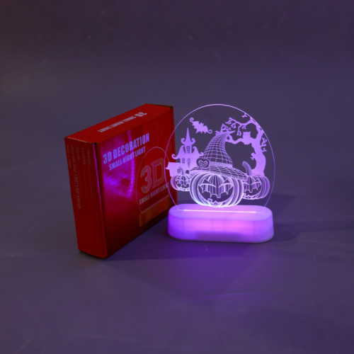 萬聖節發光巫師帽南瓜led彩燈擺件鬼節氛圍桌面裝飾布置用品