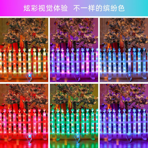 創意LED圍欄燈柵欄燈戶外防水庭院別墅裝飾籬笆燈聖誕節日裝飾燈
