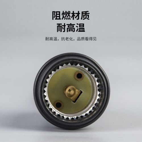 燈座帶線通用led家用燈泡e27螺口螺紋吊燈頭懸吊式防水燈座