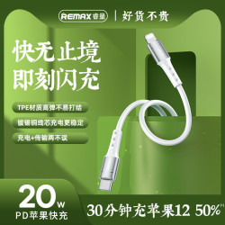 REMAX睿量 2系列快充數據線65W/40W/20W通用充電線TYPE-C編織線