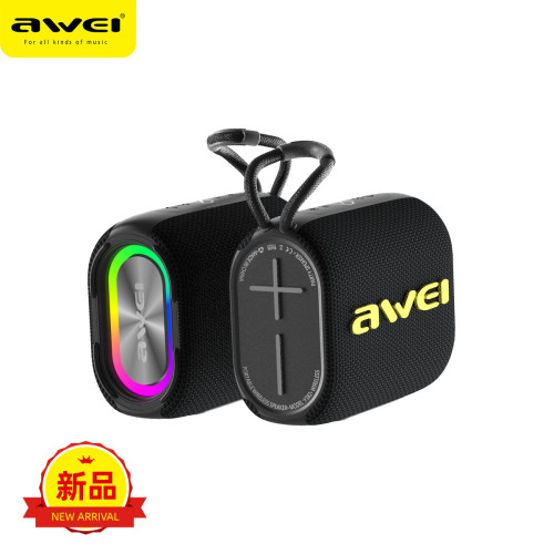 AWEI用維Y382爆款可攜式低音砲7級防水戶外露營tws藍牙音箱