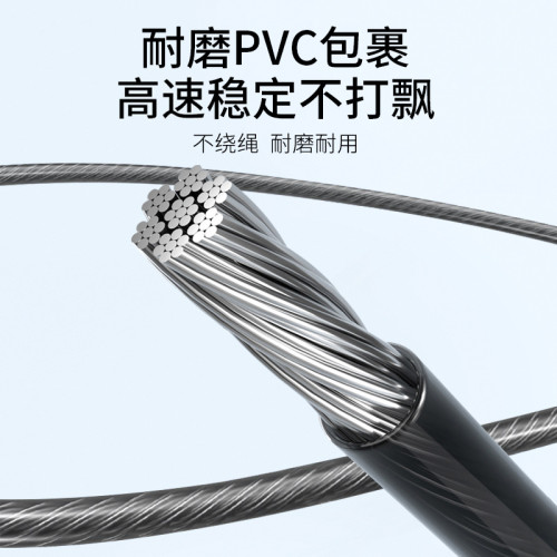 李甯拳擊跳繩專業pvc鋼絲健身減肥運動燃脂競速成人男士負重訓練
