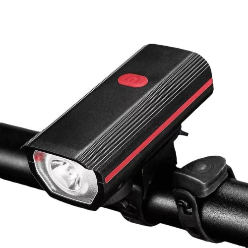 自行車前燈USB充電喇叭燈戶外夜騎照明電筒單車騎行裝備喇叭前燈