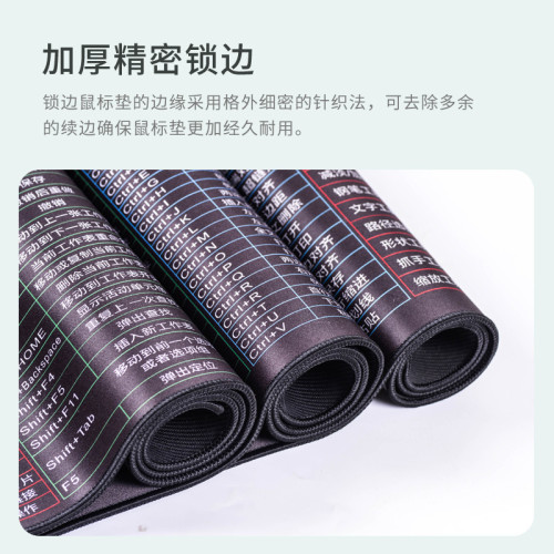 辦公滑鼠墊風矽膠護腕托記憶棉滑鼠墊加厚加大鎖邊滑鼠墊鍵盤桌墊