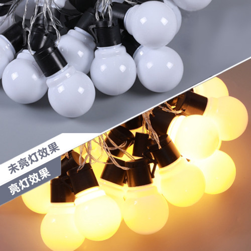 戶外太陽能led燈串露營彩燈裝飾氛圍燈野營天幕燈發光球燈泡串