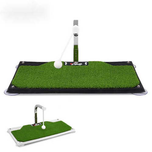 高爾夫揮桿練習器室內高爾夫 360°旋轉棒golf吸盤打擊墊練習器墊