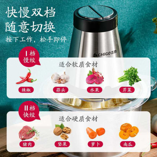 電動絞肉機多功能家用廚房料理機大功率小型攪拌打碎肉餡菜料理機