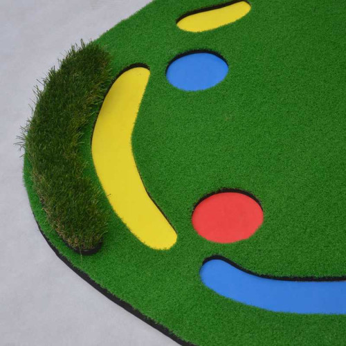 可攜式高爾夫推桿練習器大腳丫迷你果嶺高爾夫練習毯golf室內練習