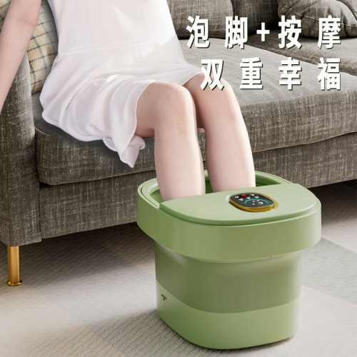 折曡電腦款按摩足浴盆泡腳盆足浴器溼足底電動泡腳盆泡腳深桶浸腳