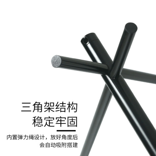 露營鍋架沙灘燒烤野炊餐具架置物架戶外野營三角架可攜式折曡燈架