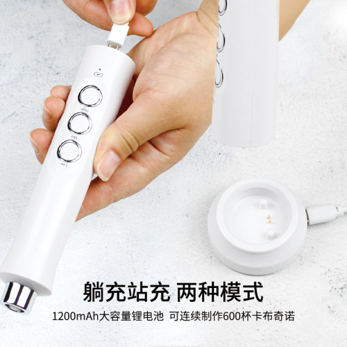 充電三頭手持打蛋器可攜式料理烘焙打奶油攪拌器咖啡攪拌器打奶器