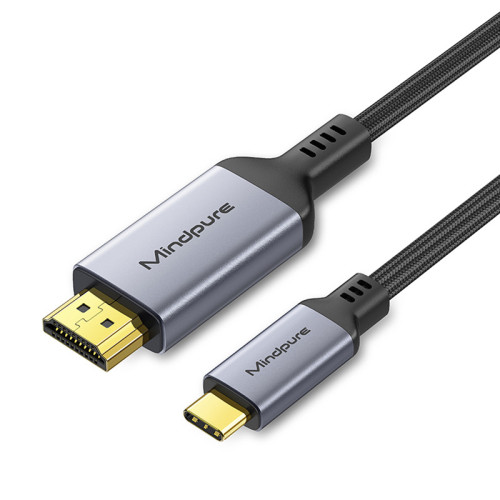 type-c轉hdmi4k60hz適用手機筆記型電腦顯示器投影線材4K無氧銅芯