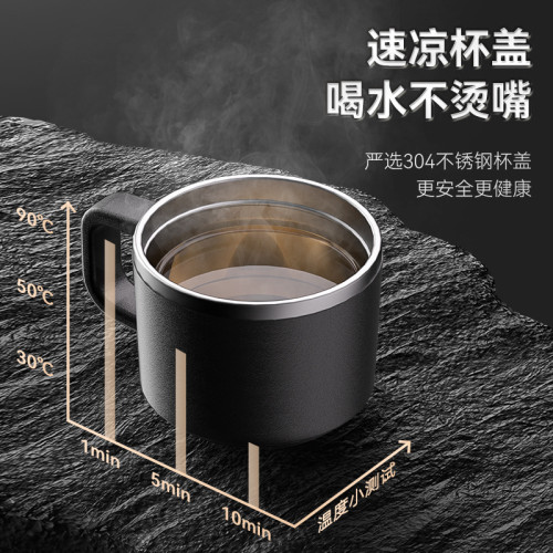 高硼矽玻璃杯大容量水杯男茶杯茶水分離杯子家用耐高溫可攜式泡茶杯