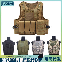 戶外運動防護馬甲軍迷迷彩CS兩棲戰術背心 MOLLE快拆戰術野戰背心