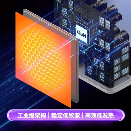 品勝GaN氮化鎵充電器120W快充套裝PD折曡插頭typec四口沖手機平板