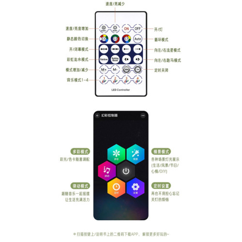 圓珠燈串APP藍牙幻彩皮線燈戶外露營房間裝飾usb彩燈氛圍燈串